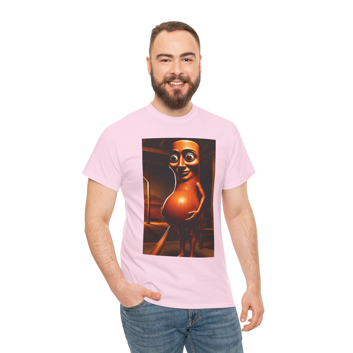 Pregnant Tung Tung Sahur T-shirt, Solidarity with Expecting Mothers, Unisex Graphic Tee