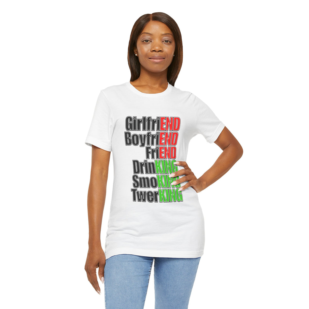 Girlfriend vs Twerking - You Decide, Terrible Ironic Unisex Graphic Tee