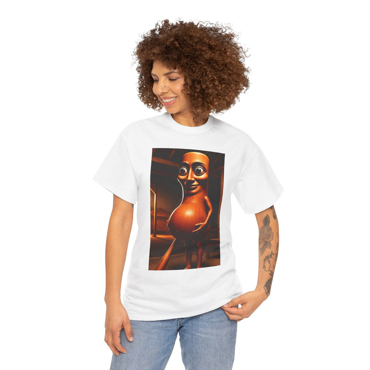 Pregnant Tung Tung Sahur T-shirt, Solidarity with Expecting Mothers, Unisex Graphic Tee