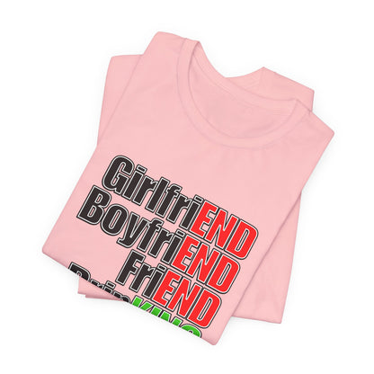 Girlfriend vs Twerking - You Decide, Terrible Ironic Unisex Graphic Tee