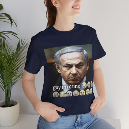 Benjamin Netanyahu Themed Unisex Graphic T-shirt, Mossad Impressed