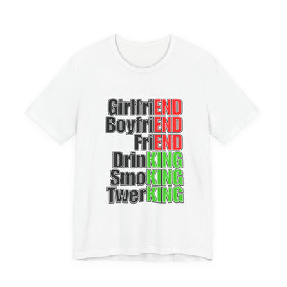 Girlfriend vs Twerking - You Decide, Terrible Ironic Unisex Graphic Tee