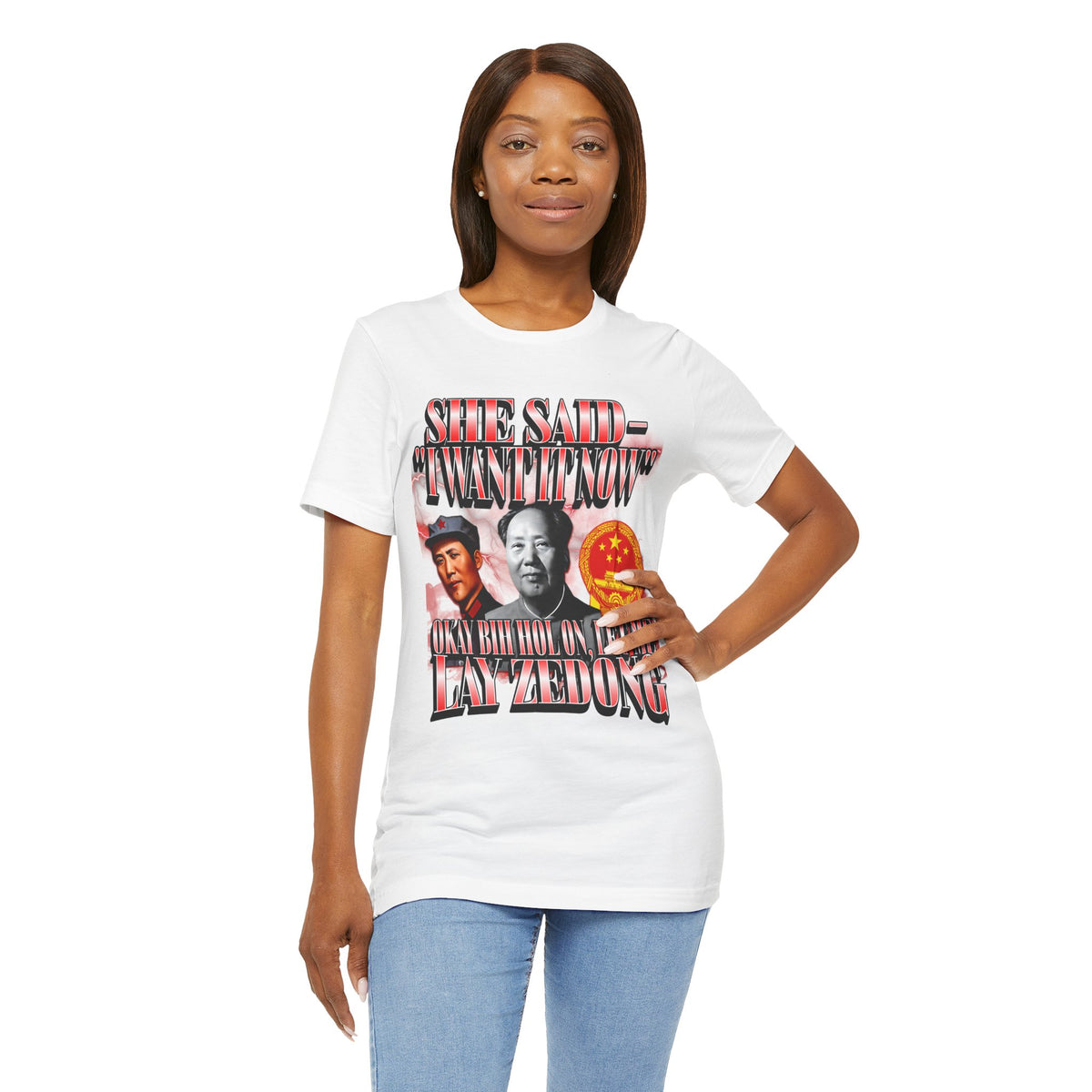 Badass Mao Zedong T-shirt, Red Sun in the Sky; Rising Dong in my Flies, Unisex Graphic Tee