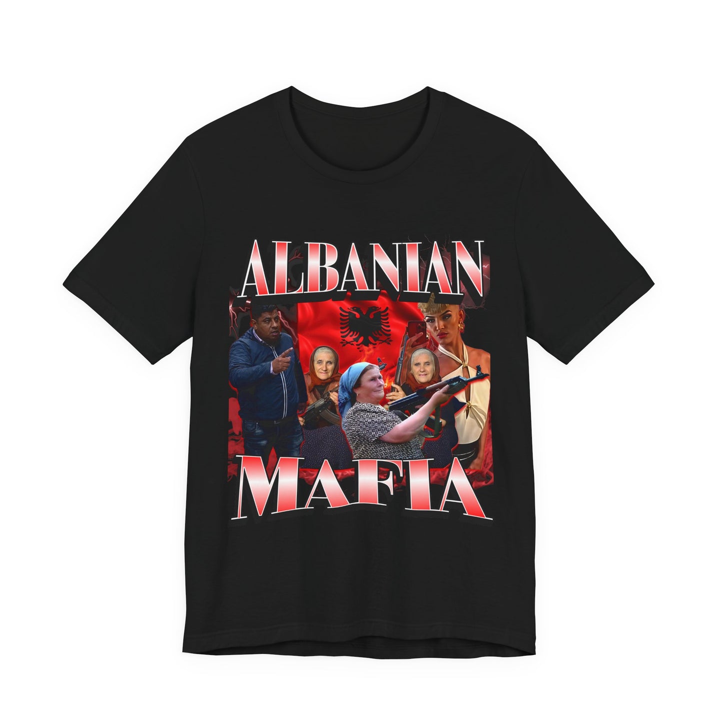 Albanian Mafia Patriotic T-shirt, Balkan Pride Unisex Graphic Tee
