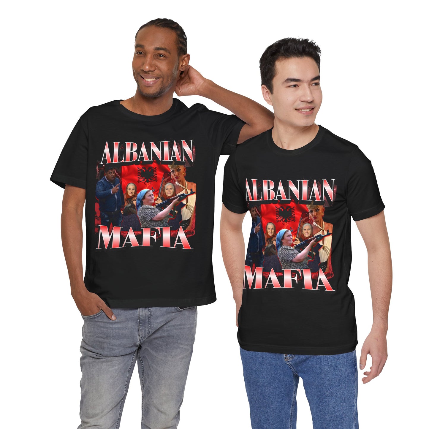 Albanian Mafia Patriotic T-shirt, Balkan Pride Unisex Graphic Tee