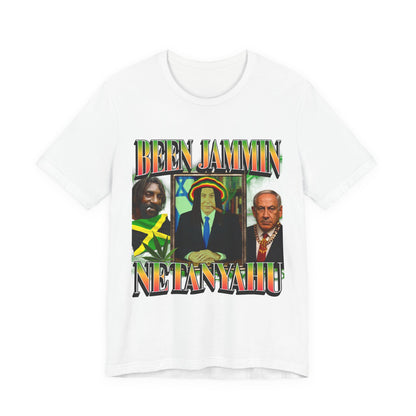 Been Jammin Netanyahu Meme T-Shirt, Benjamin Netanyahu Judeo-Rastafarian Graphic Tee