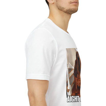 Sad Depressed Dying Dog Unisex Graphic T-shirt, "Aight Bruh", Cry for Help