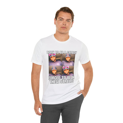 Depressed Catboy Graphic T-shirt, Hood Irony Memes, Sad Shirts
