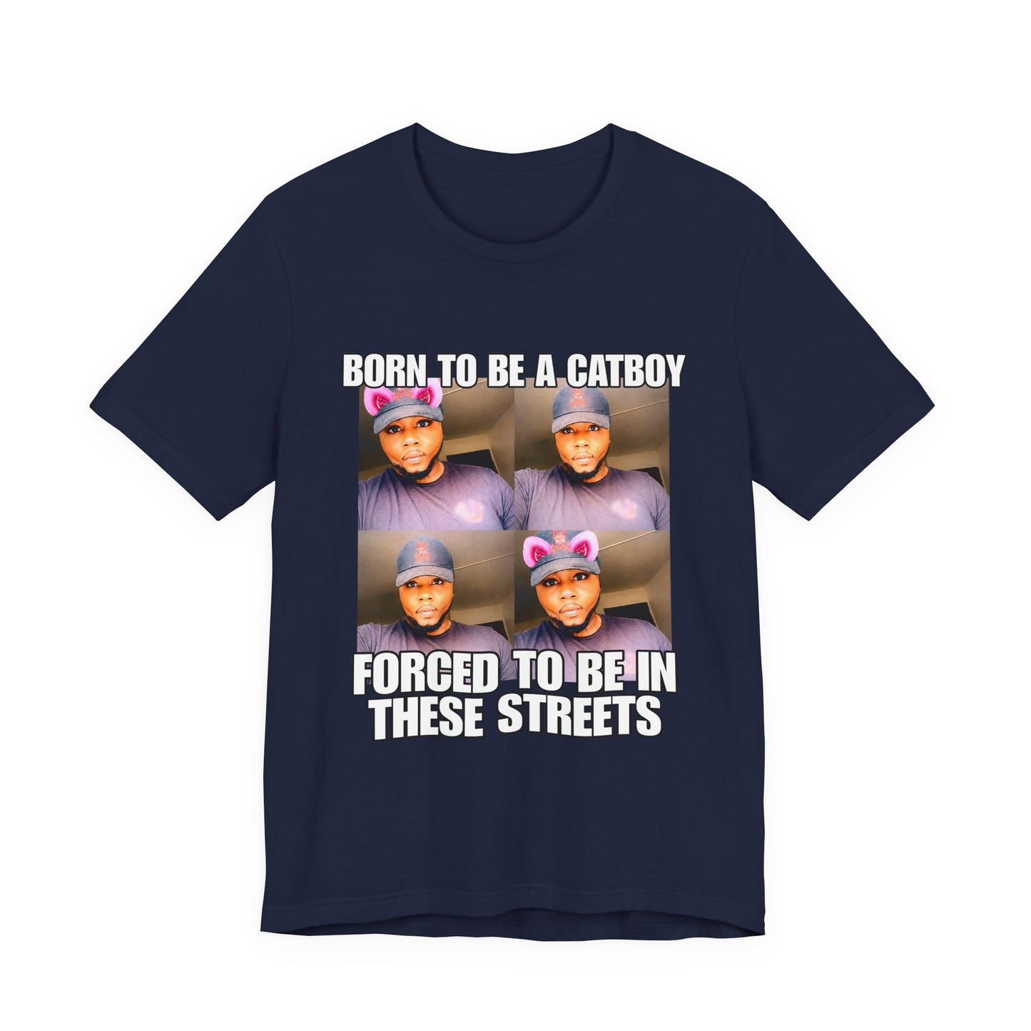 Depressed Catboy Graphic T-shirt, Hood Irony Memes, Sad Shirts