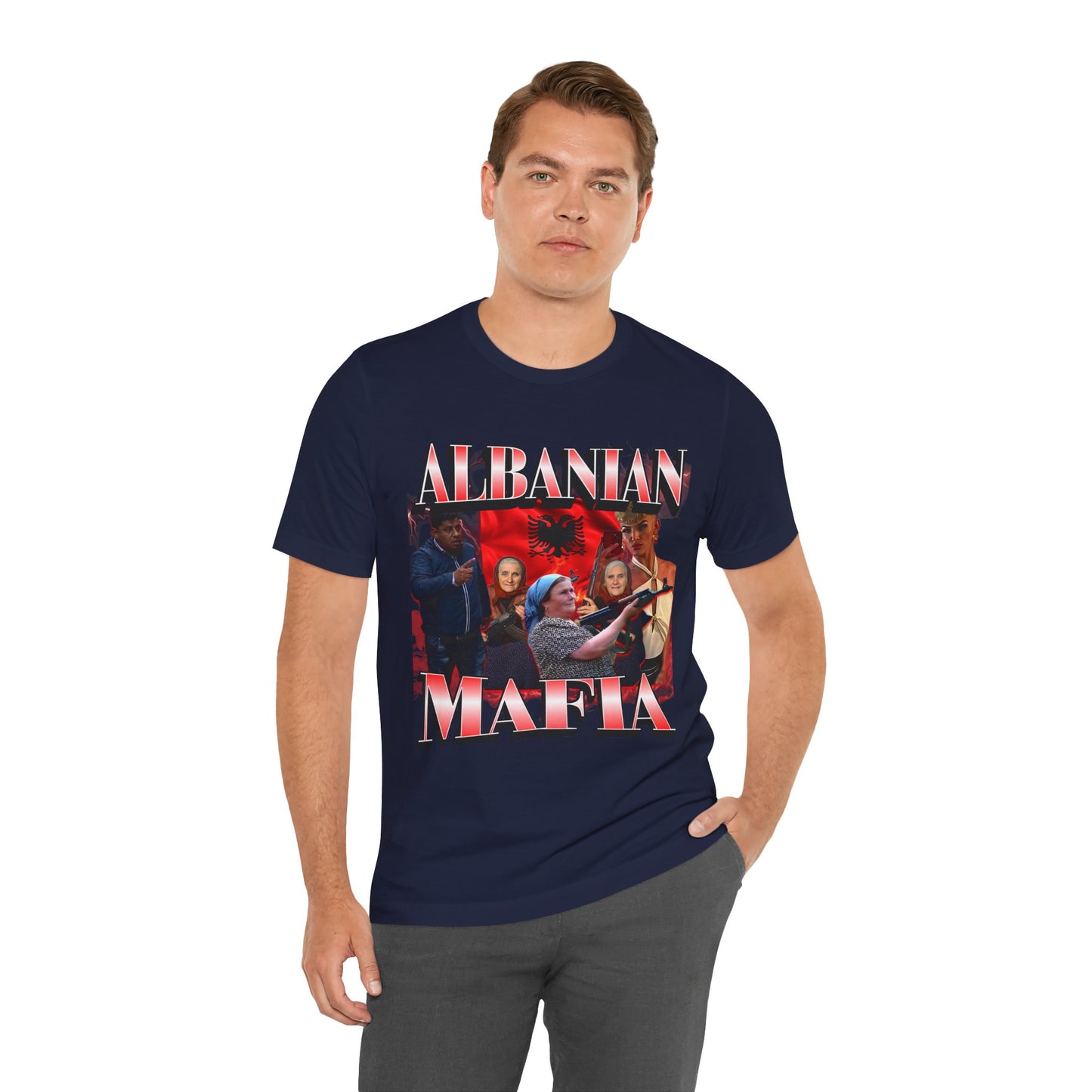 Albanian Mafia Patriotic T-shirt, Balkan Pride Unisex Graphic Tee