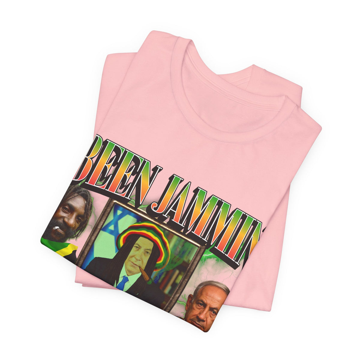Been Jammin Netanyahu Meme T-Shirt, Benjamin Netanyahu Judeo-Rastafarian Graphic Tee