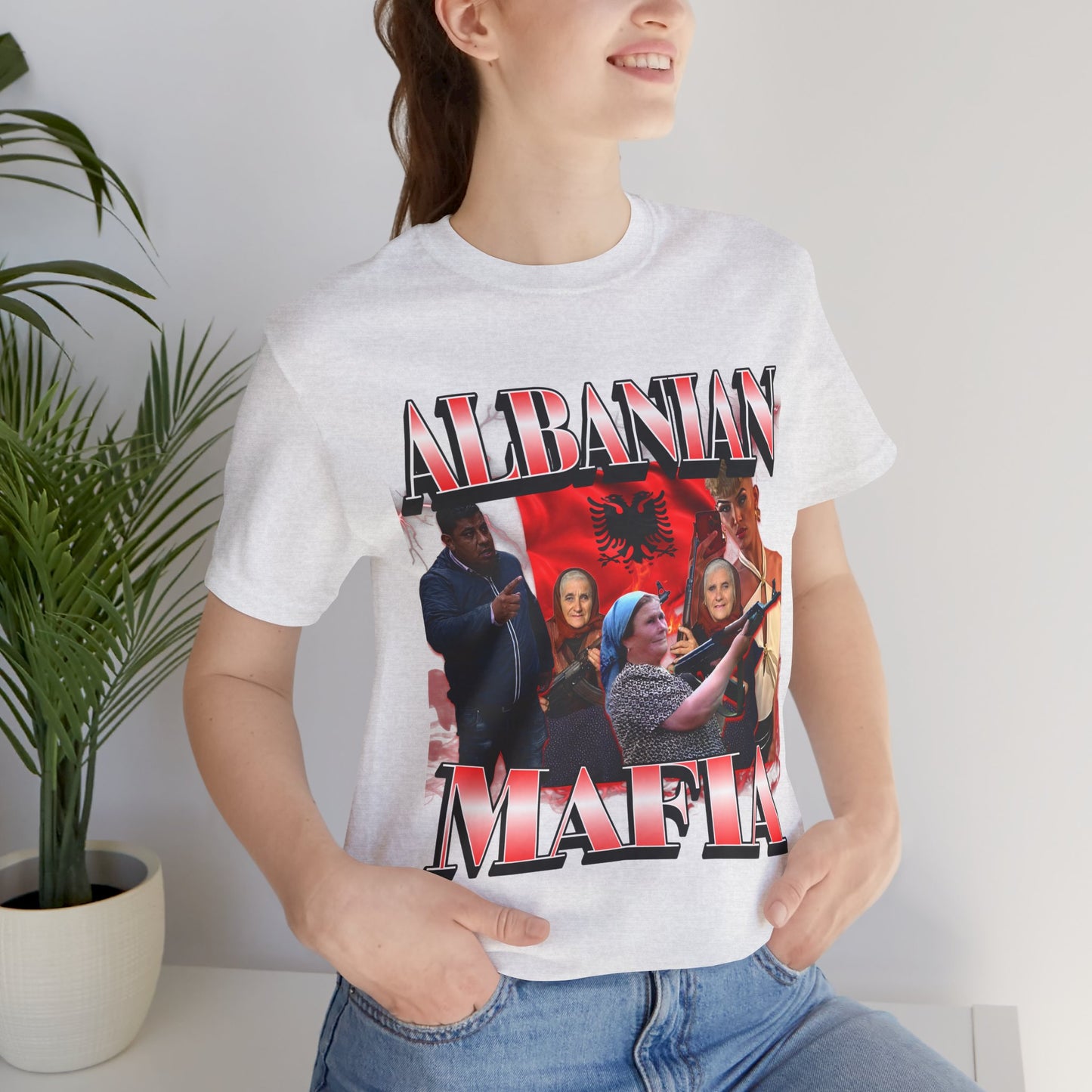 Albanian Mafia Patriotic T-shirt, Balkan Pride Unisex Graphic Tee