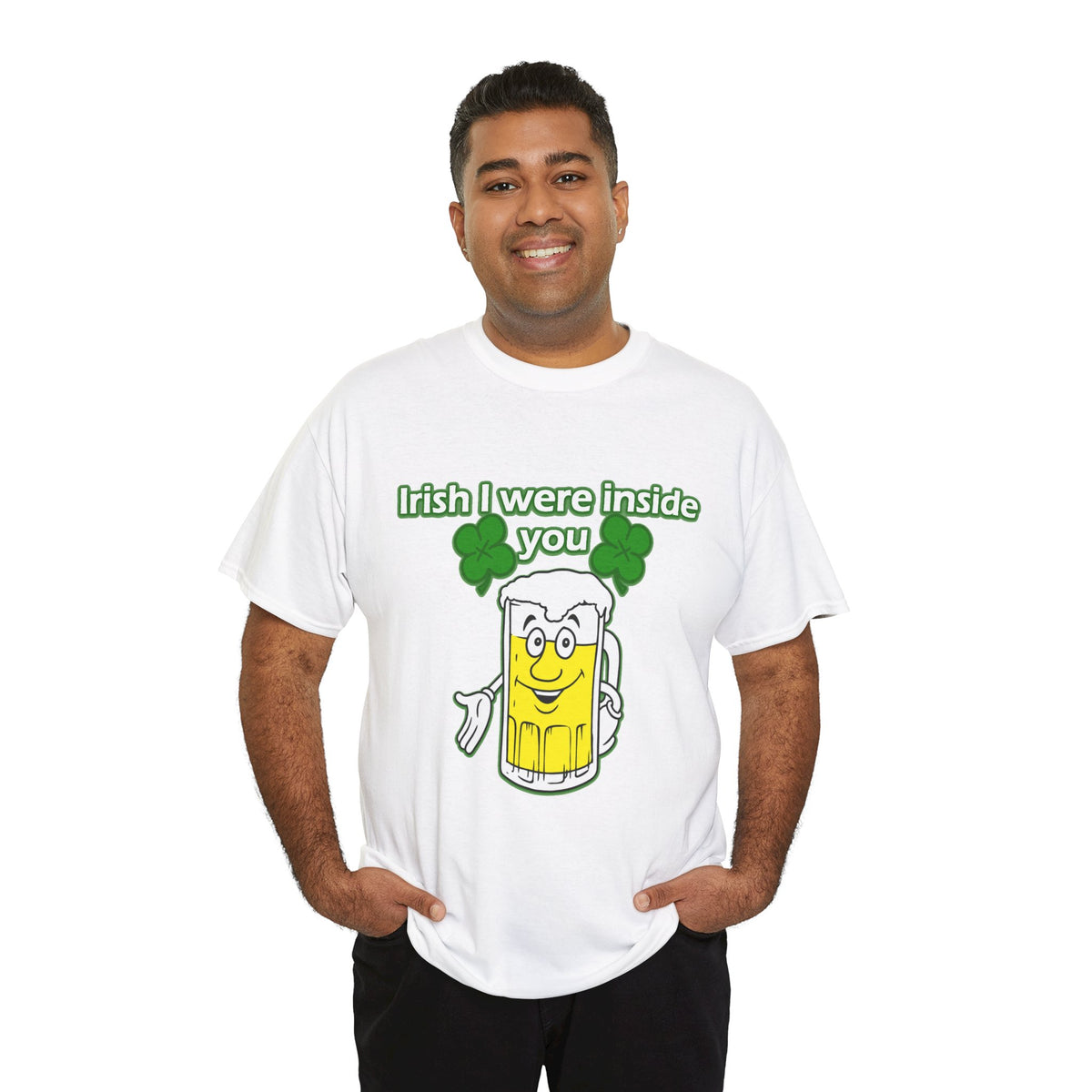 St. Patrick's Day Themed T-shirt, Irish I Were Inside You, Unisex Graphic Tee, Gift for Conservative Grandmother