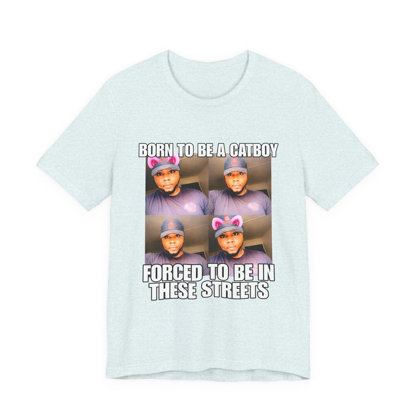 Depressed Catboy Graphic T-shirt, Hood Irony Memes, Sad Shirts
