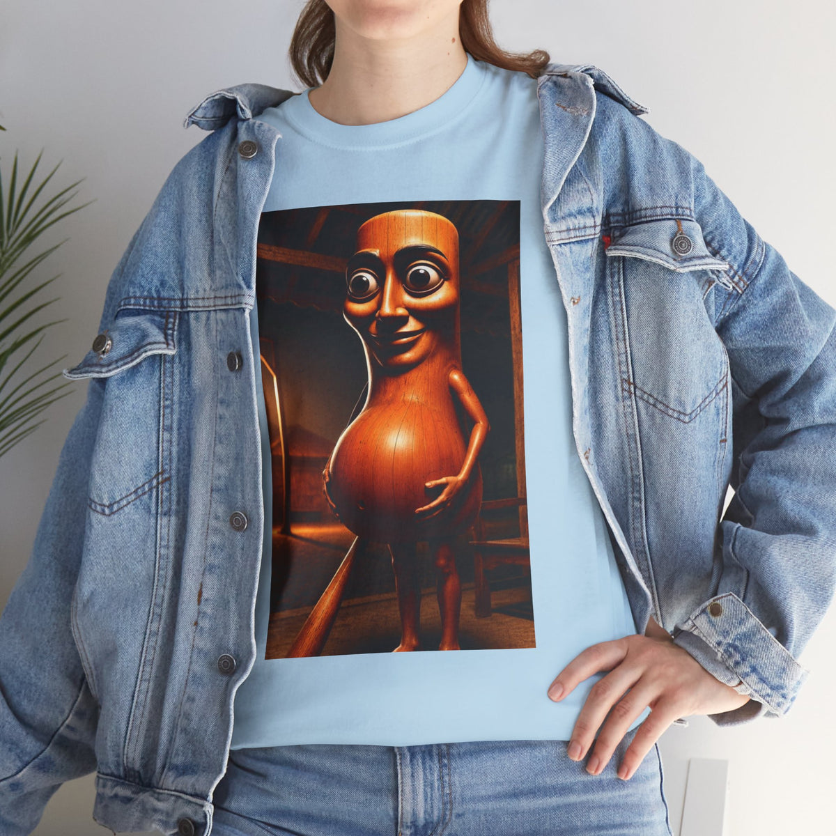 Pregnant Tung Tung Sahur T-shirt, Solidarity with Expecting Mothers, Unisex Graphic Tee