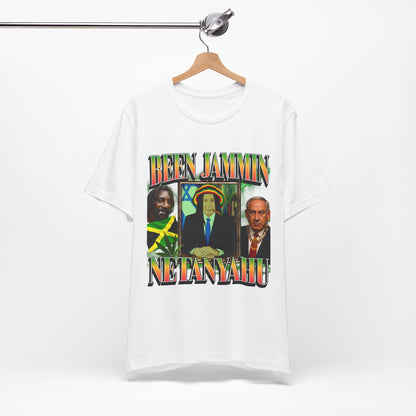 Been Jammin Netanyahu Meme T-Shirt, Benjamin Netanyahu Judeo-Rastafarian Graphic Tee