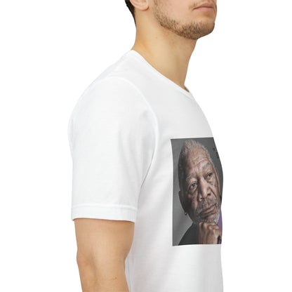 Inspirational Morgan Freeman Unisex Crewneck T-shirt, "Mad Ting"