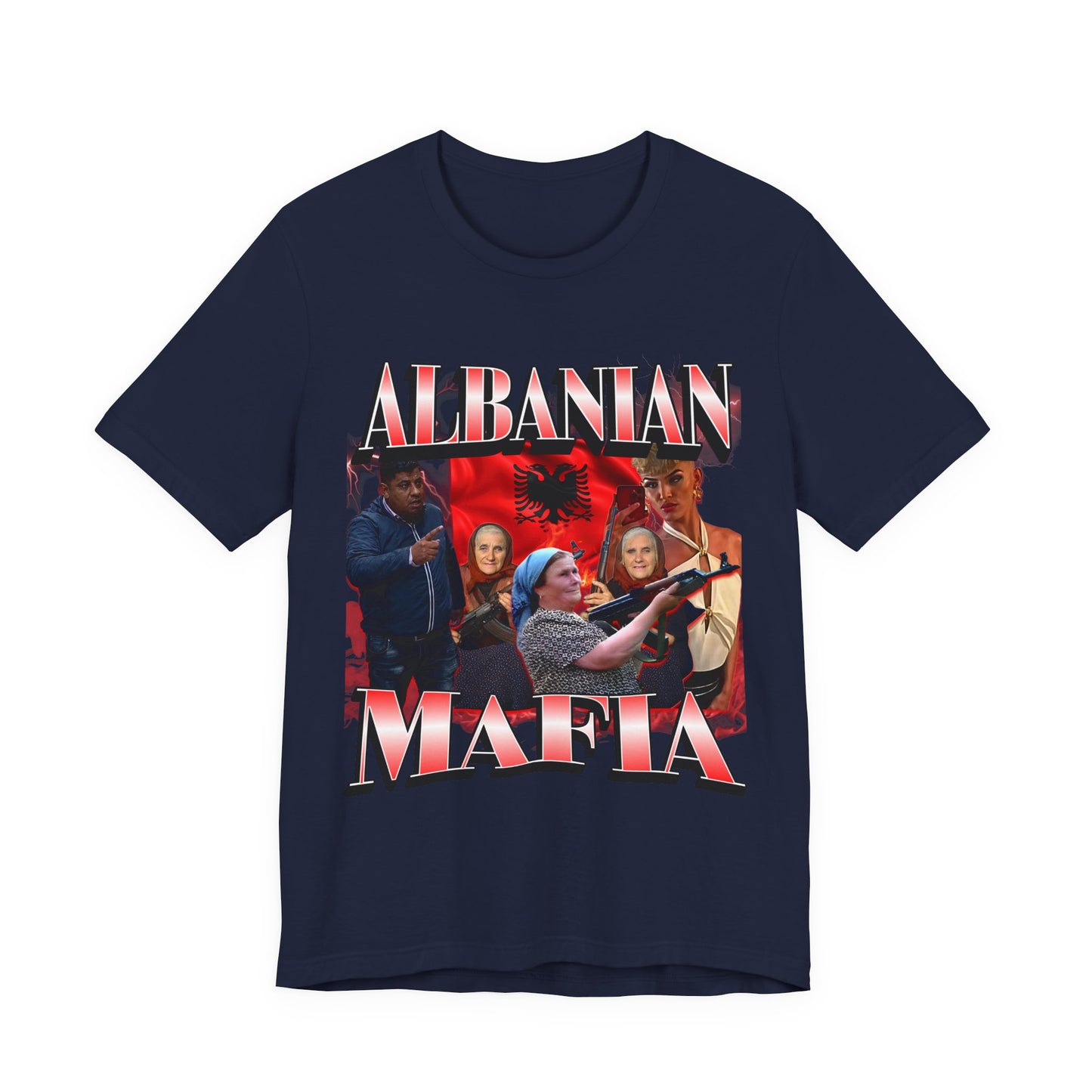 Albanian Mafia Patriotic T-shirt, Balkan Pride Unisex Graphic Tee