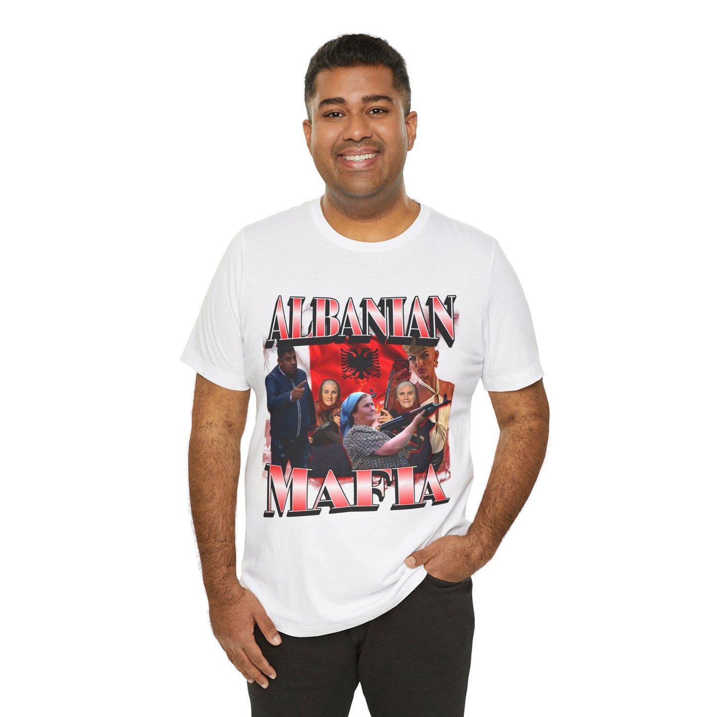 Albanian Mafia Patriotic T-shirt, Balkan Pride Unisex Graphic Tee