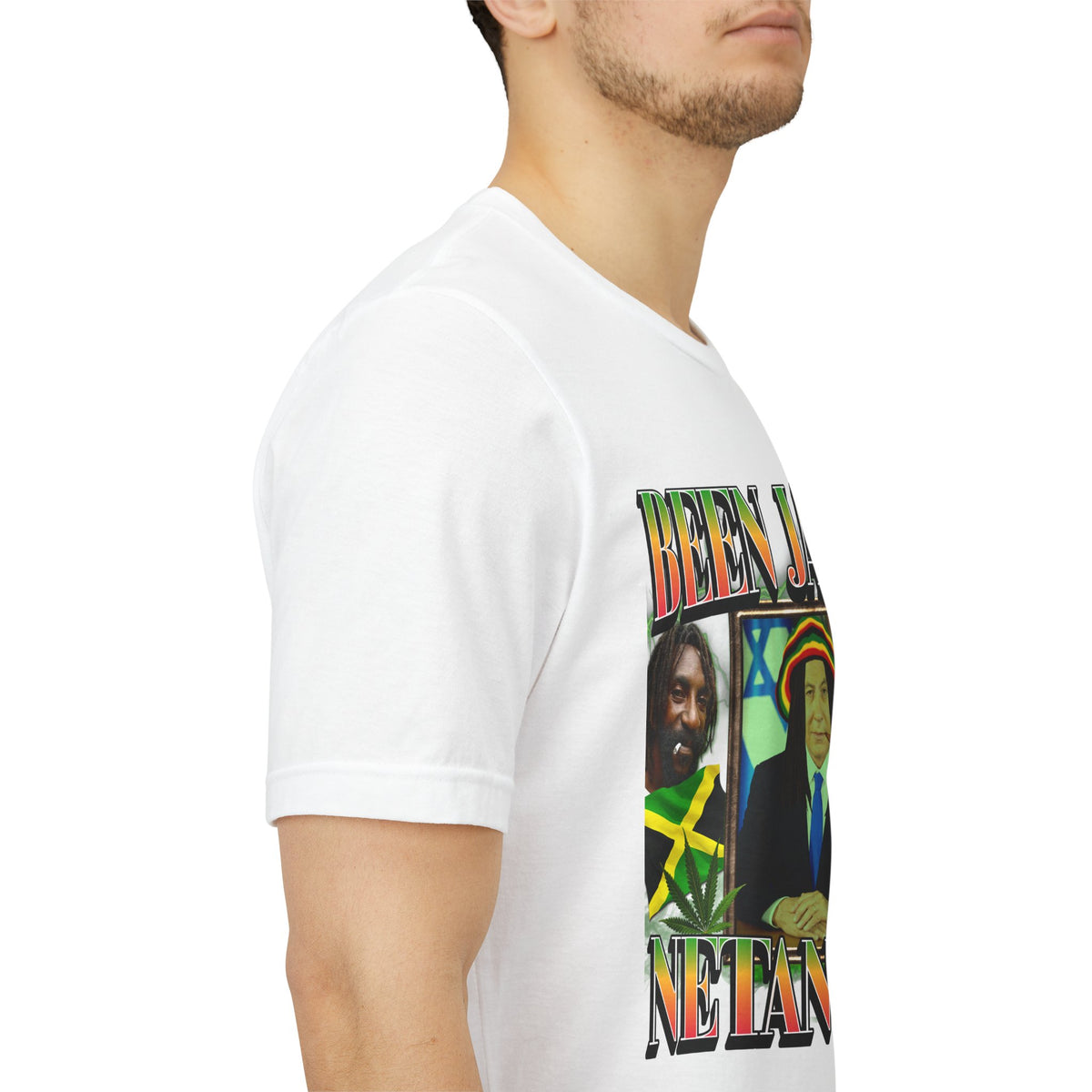 Been Jammin Netanyahu Meme T-Shirt, Benjamin Netanyahu Judeo-Rastafarian Graphic Tee