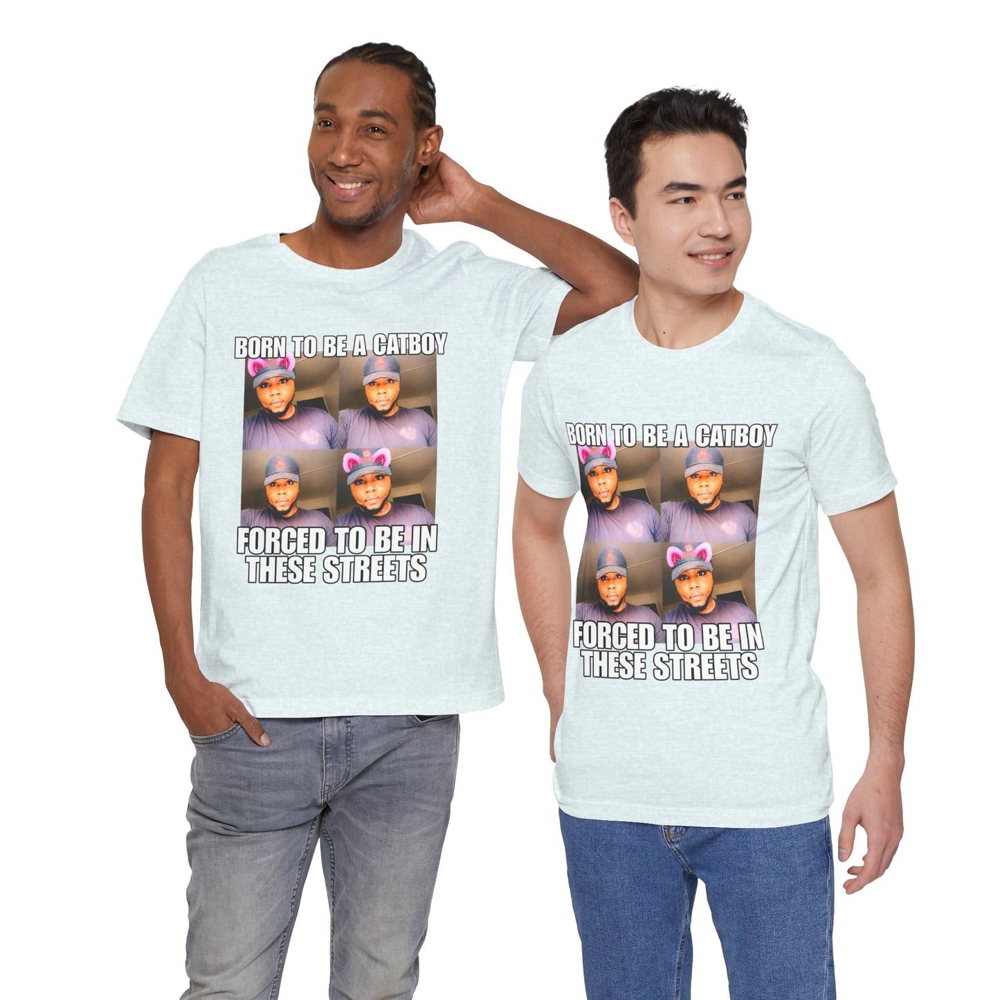 Depressed Catboy Graphic T-shirt, Hood Irony Memes, Sad Shirts