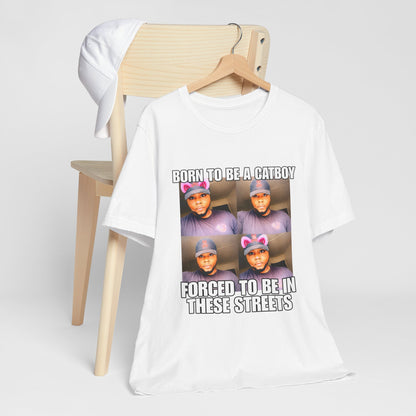 Depressed Catboy Graphic T-shirt, Hood Irony Memes, Sad Shirts
