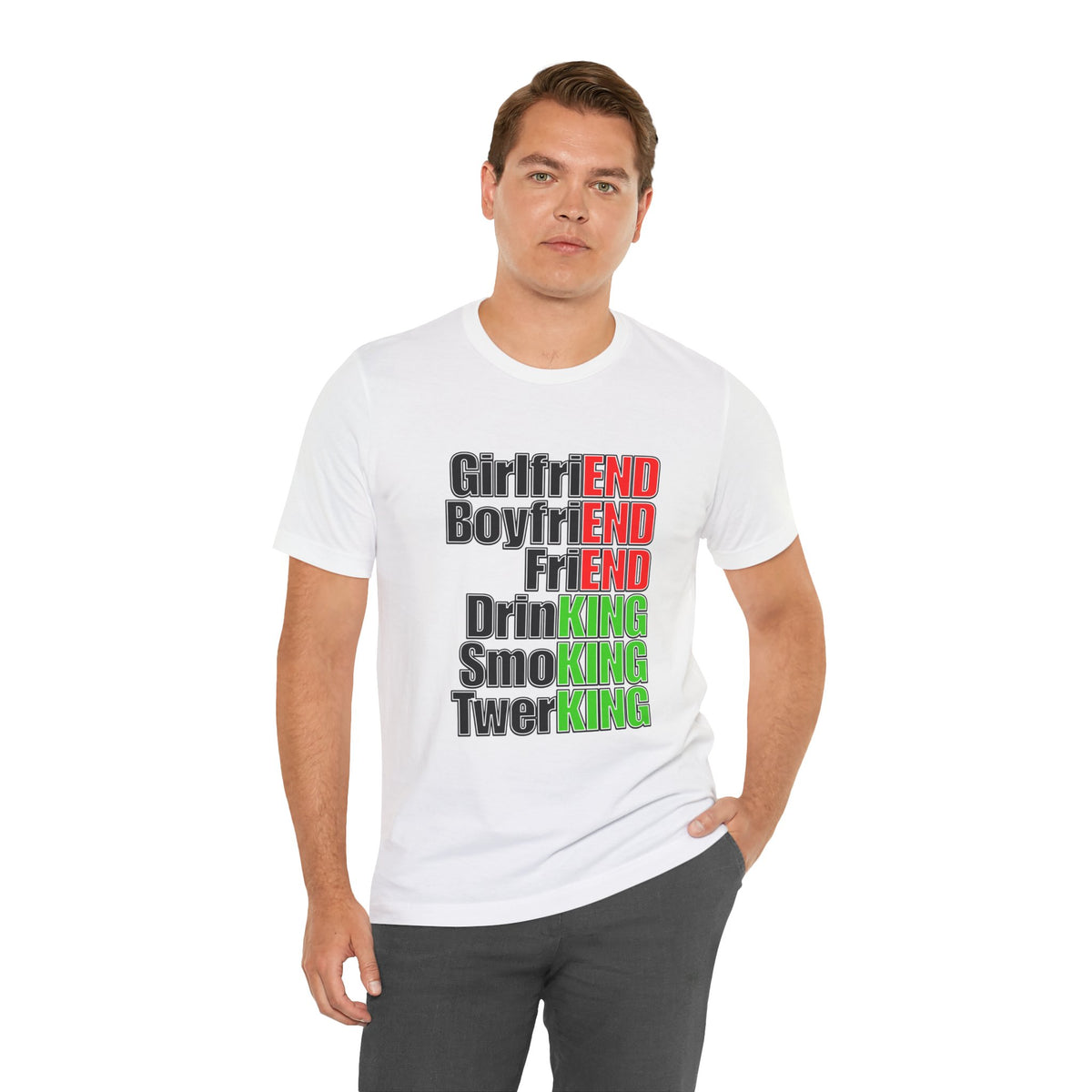 Girlfriend vs Twerking - You Decide, Terrible Ironic Unisex Graphic Tee