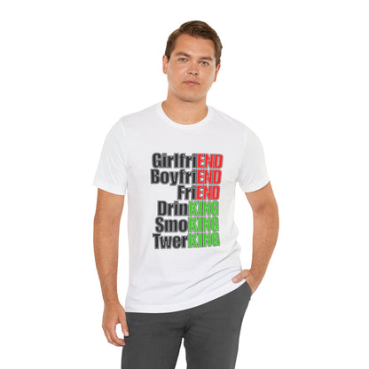 Girlfriend vs Twerking - You Decide, Terrible Ironic Unisex Graphic Tee