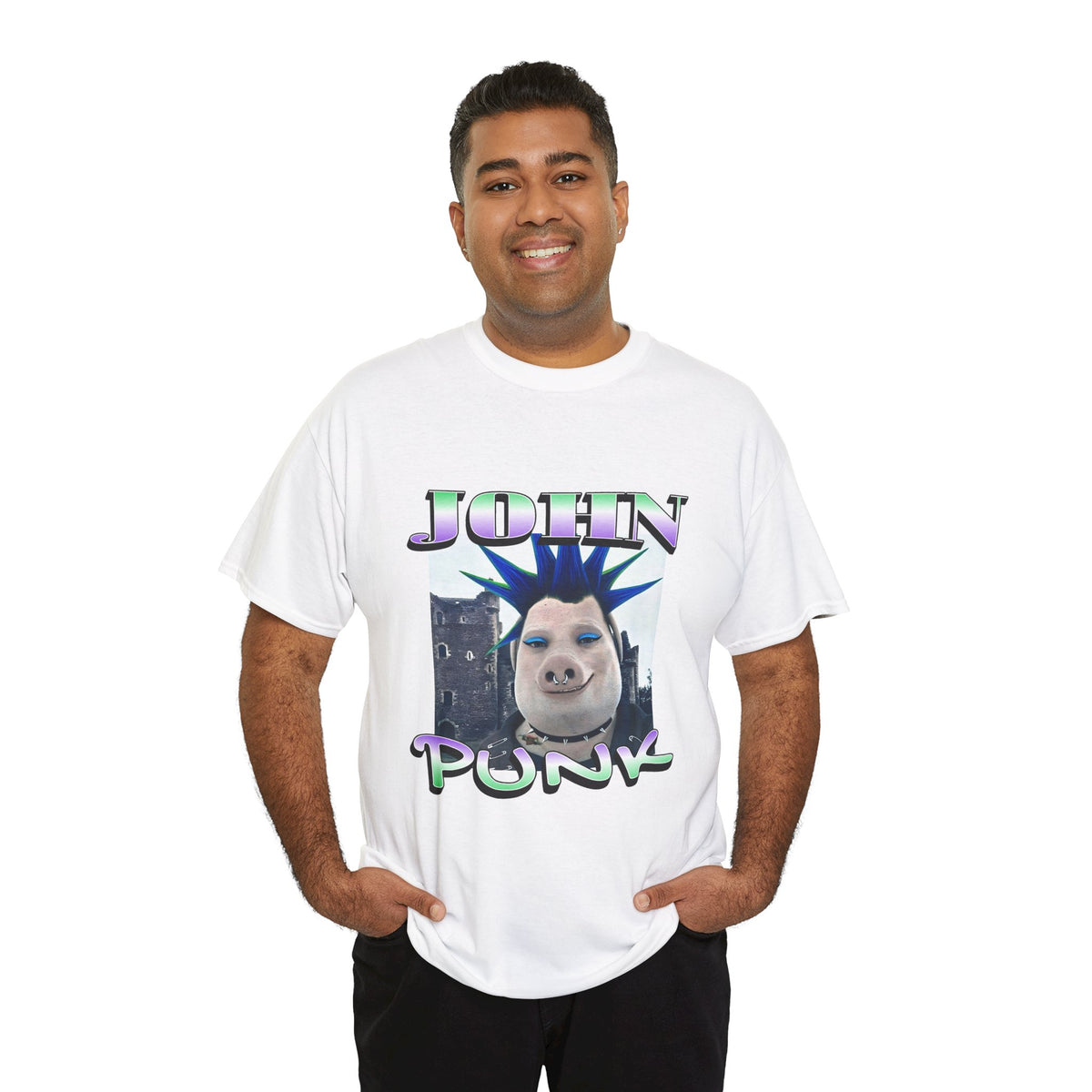 John Punk Unisex Graphic Tee, Jonathan Pork Makes Moves in the Gothic Scene